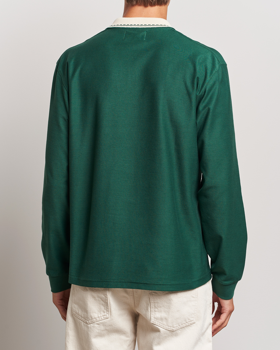 Mies | Puserot | Palmes | Rio Long Sleeve Zip Polo Dark Green