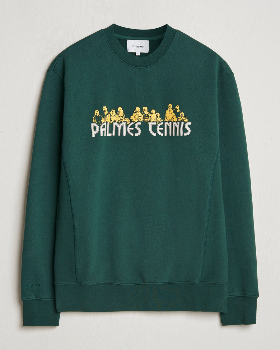 Mies | Puserot | Palmes | Entou Crewneck Sweatshirt Dark Green