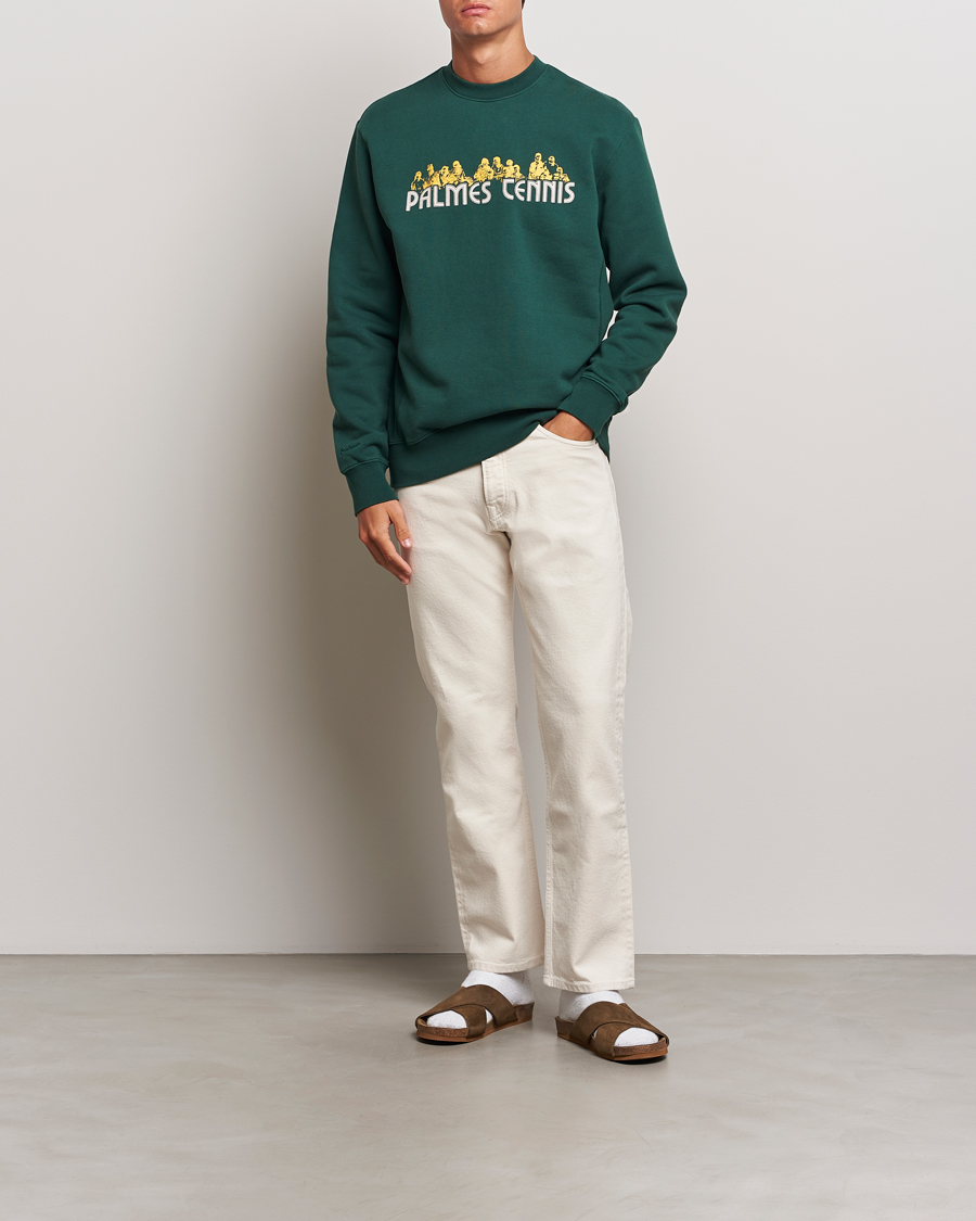 Mies | Puserot | Palmes | Entou Crewneck Sweatshirt Dark Green