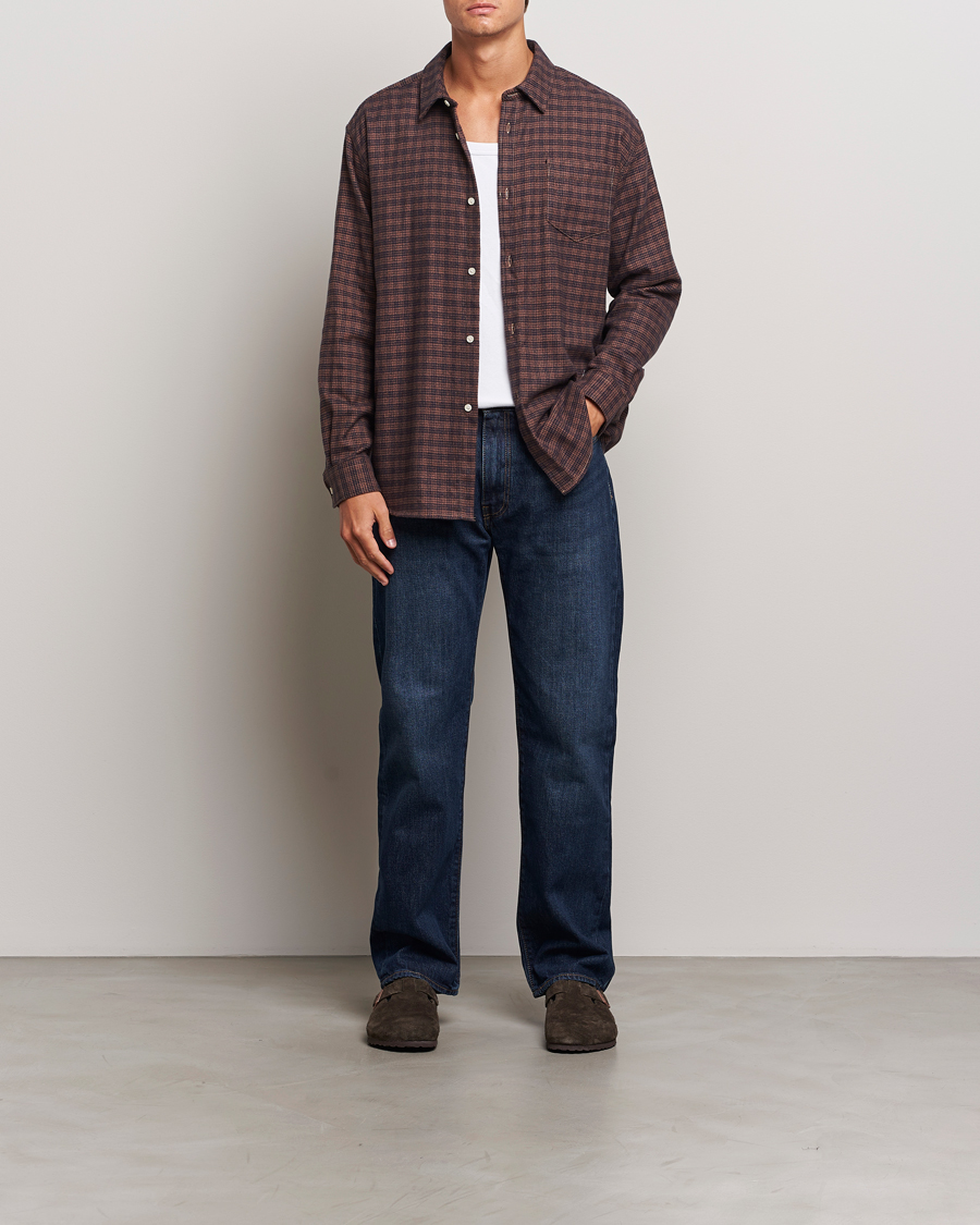 Mies | Kauluspaidat | Palmes | Joseph Flannel Shirt Navy