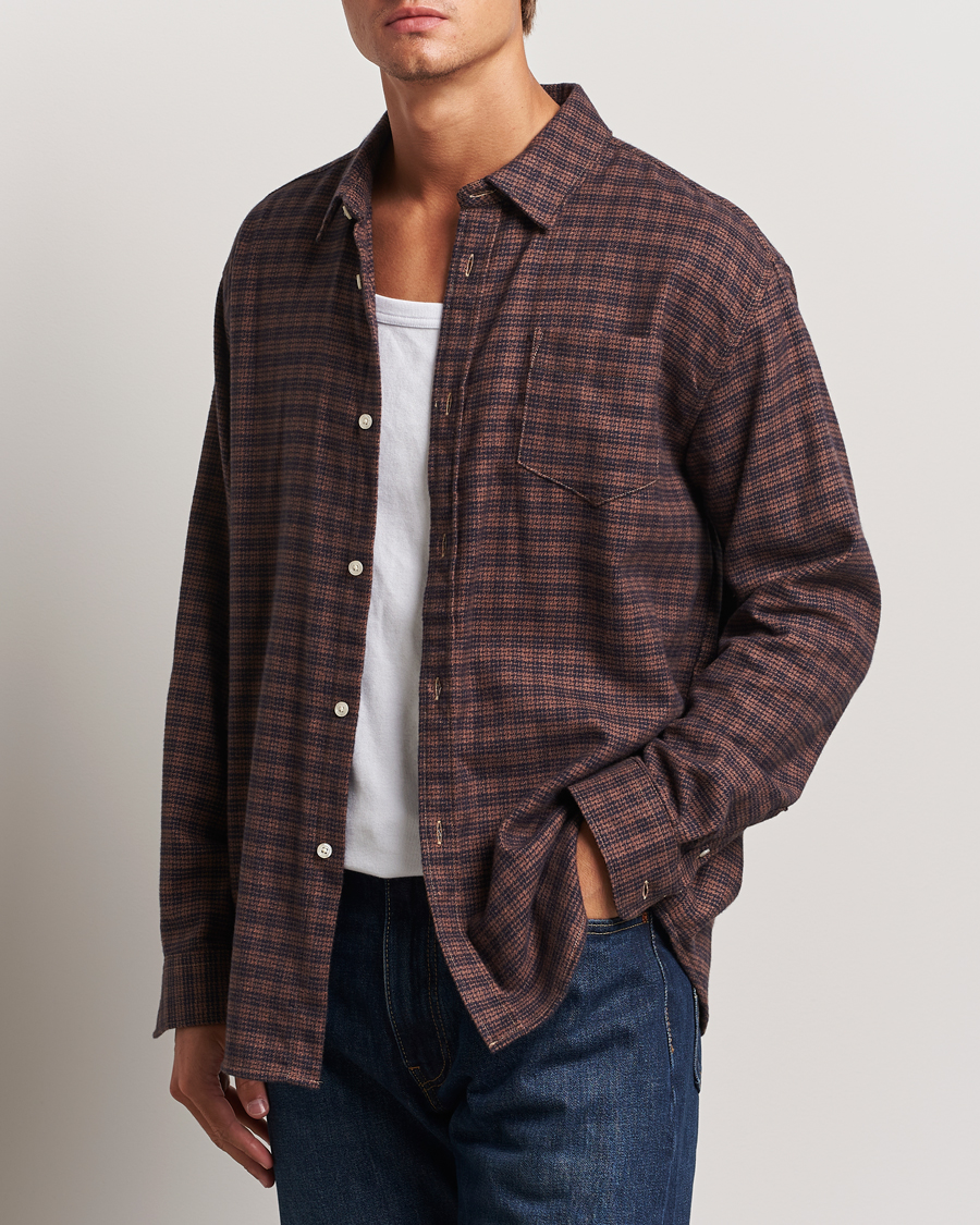 Mies | Kauluspaidat | Palmes | Joseph Flannel Shirt Navy