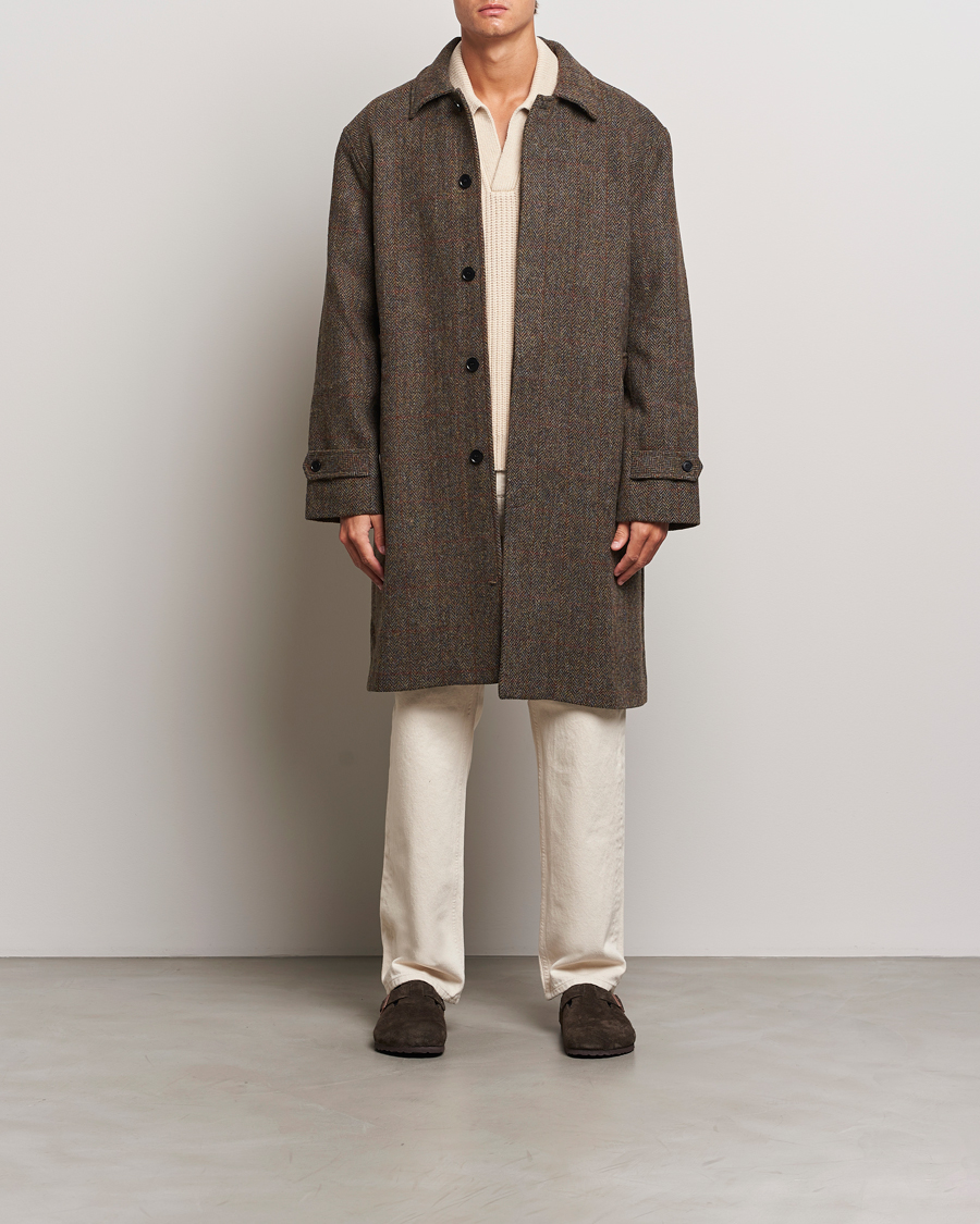 Mies | Takit | Palmes | Tweed Coat Brown