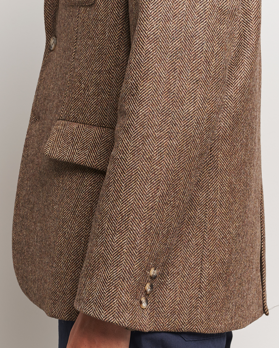 Mies | Pikkutakit | Palmes | Blaze Herringbone Wool Sport Coat Brown