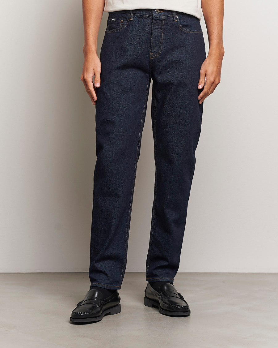Mies | Housut | BOSS BLACK | Re.Maine Jeans Dark Blue