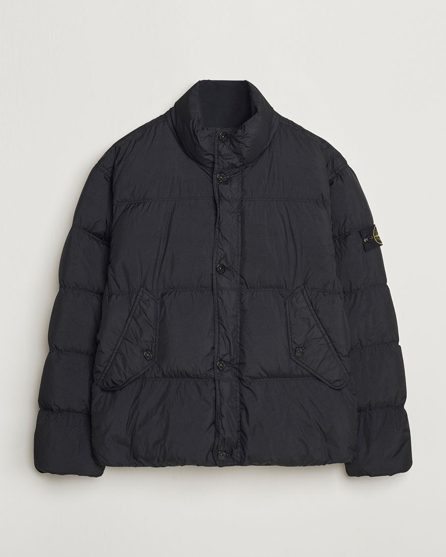 Mies | Takit | Stone Island | Garment Dyed Recycled Nylon Down Jacket Black
