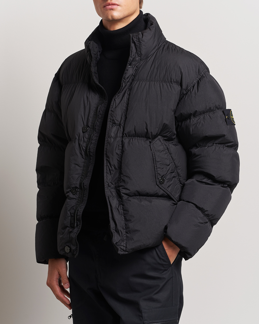 Mies | Takit | Stone Island | Garment Dyed Recycled Nylon Down Jacket Black