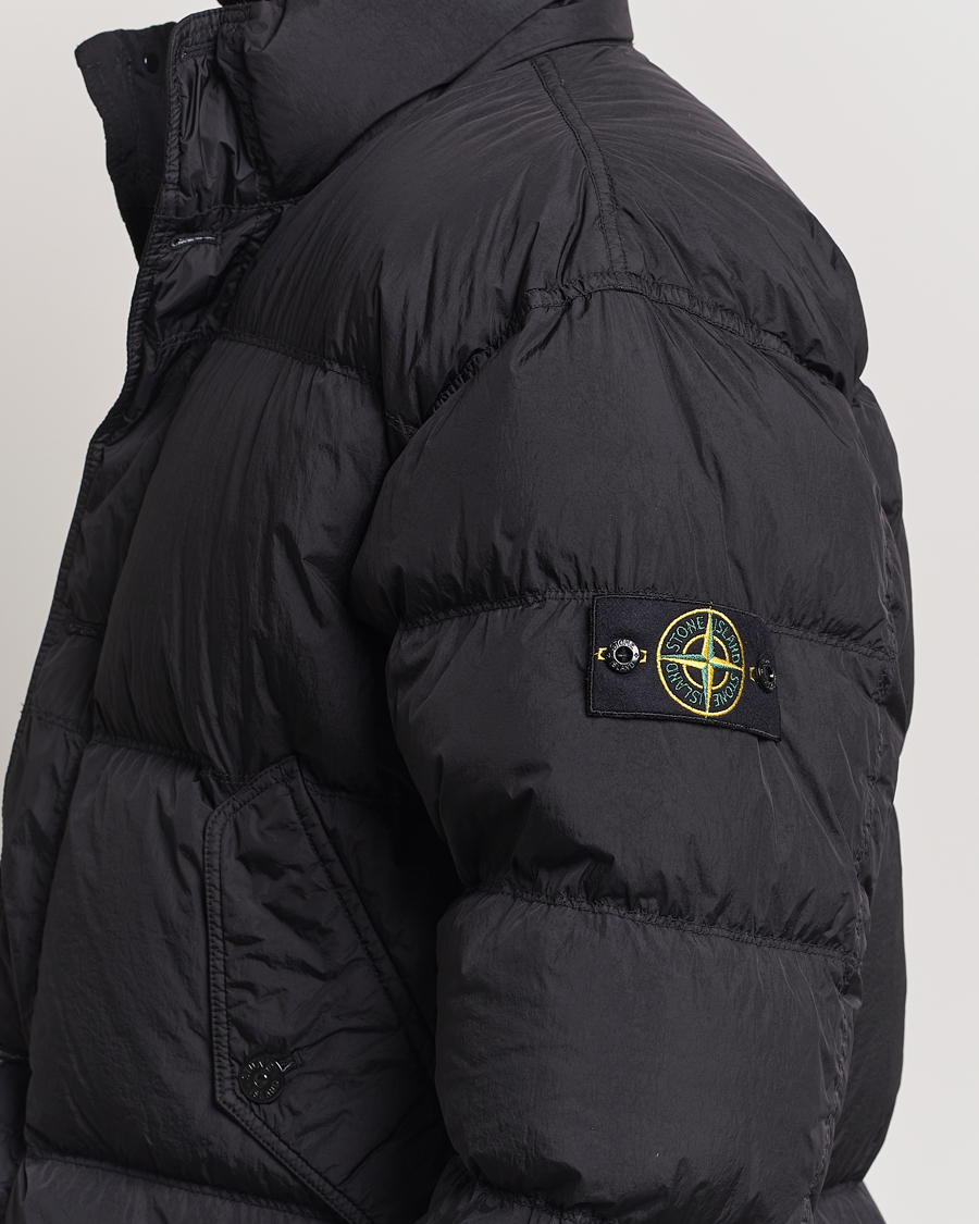 Mies | Takit | Stone Island | Garment Dyed Recycled Nylon Down Jacket Black