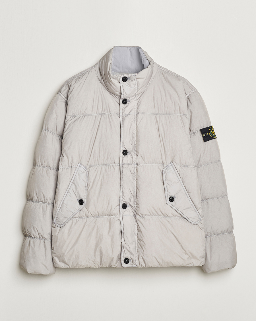 Mies | Takit | Stone Island | Garment Dyed Recycled Nylon Down Jacket Grey