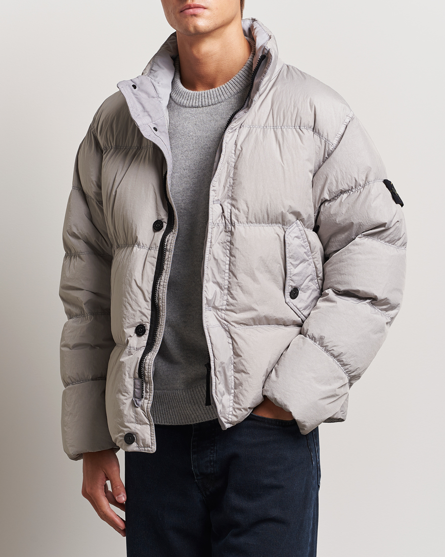 Mies | Takit | Stone Island | Garment Dyed Recycled Nylon Down Jacket Grey