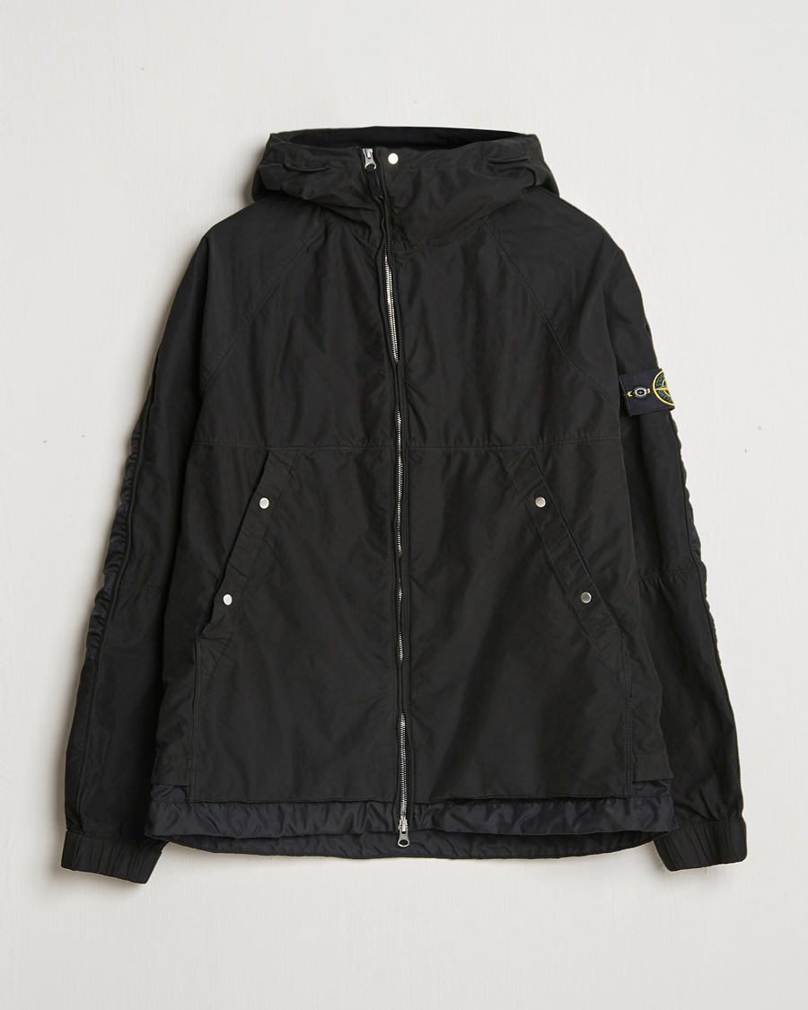 Mies | Takit | Stone Island | Hooded Lightweight Tela Jacket Black