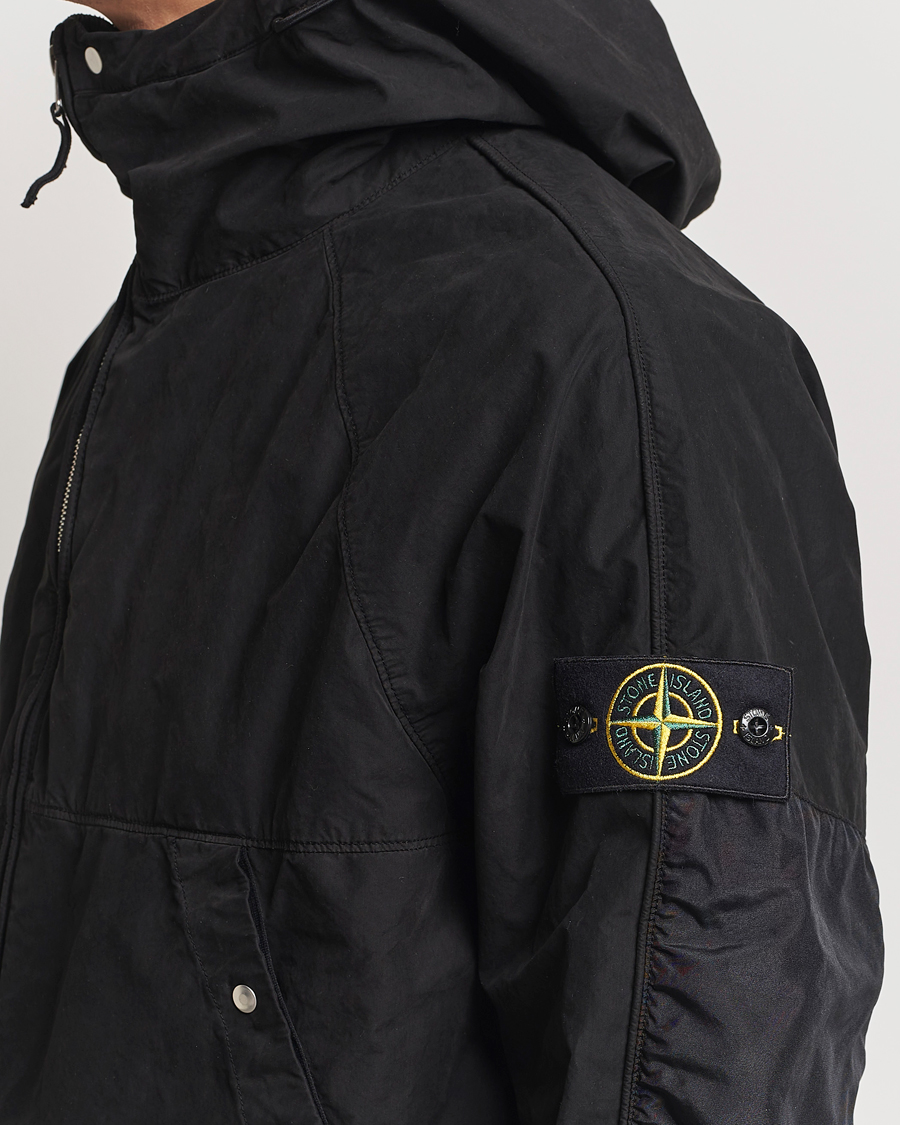 Mies | Takit | Stone Island | Hooded Lightweight Tela Jacket Black