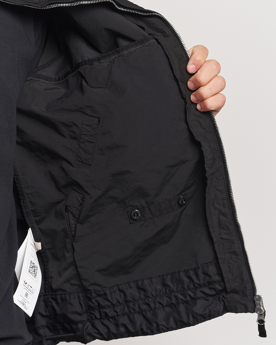 Mies | Takit | Stone Island | Hooded Lightweight Tela Jacket Black