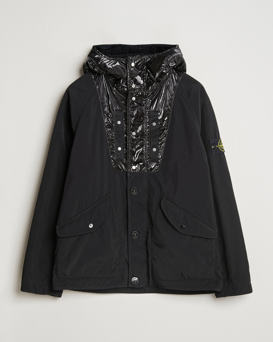 Mies | Takit | Stone Island | Opaque Nylon Twill Garment Dyed Jacket Black
