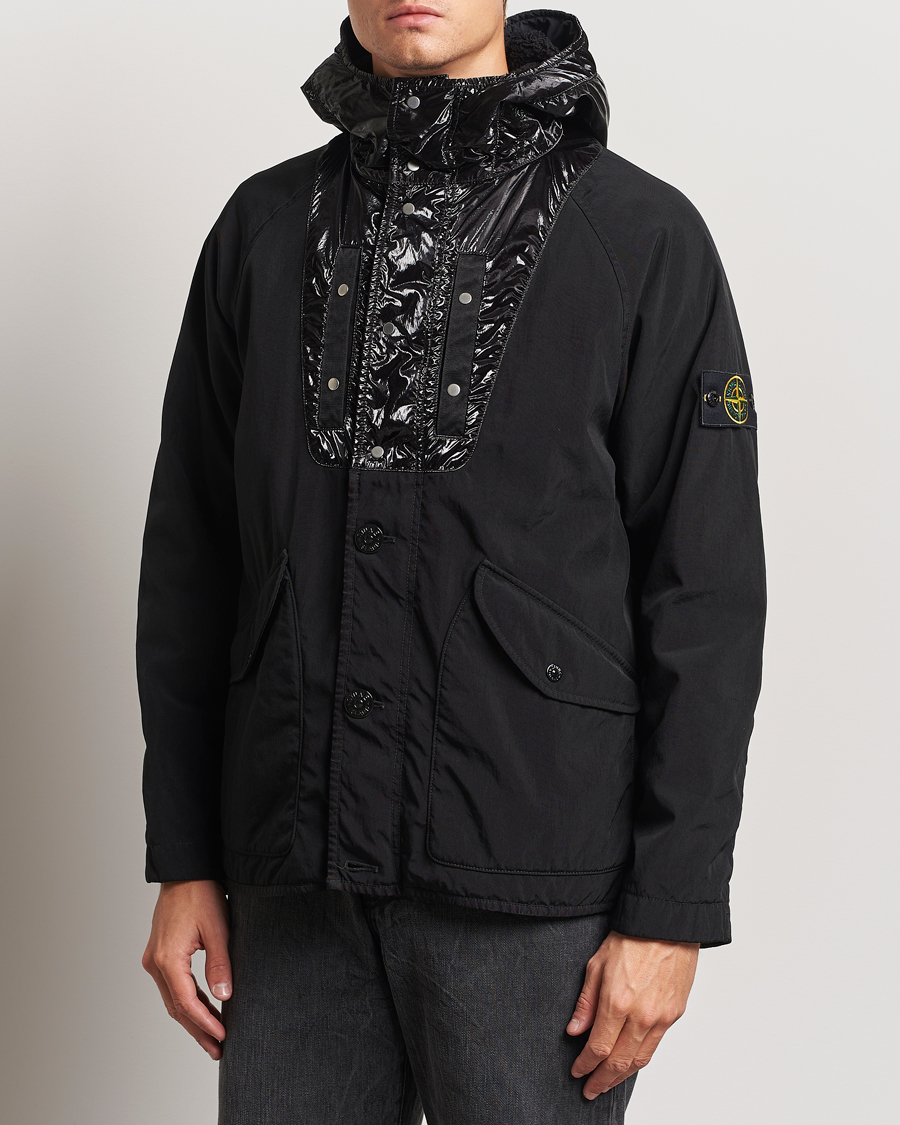 Mies | Takit | Stone Island | Opaque Nylon Twill Garment Dyed Jacket Black