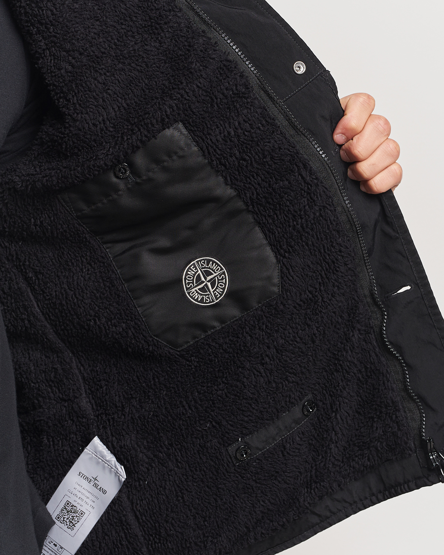 Mies | Takit | Stone Island | Opaque Nylon Twill Garment Dyed Jacket Black
