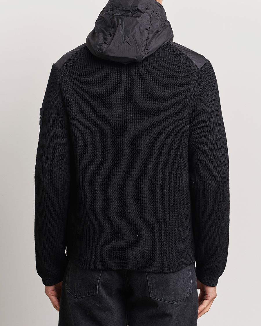 Mies | Takit | Stone Island | Crinkle Reps Hybrid Wool Jacket Black