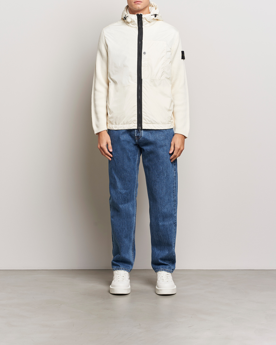 Mies | Takit | Stone Island | Crinkle Reps Hybrid Wool Jacket Natural