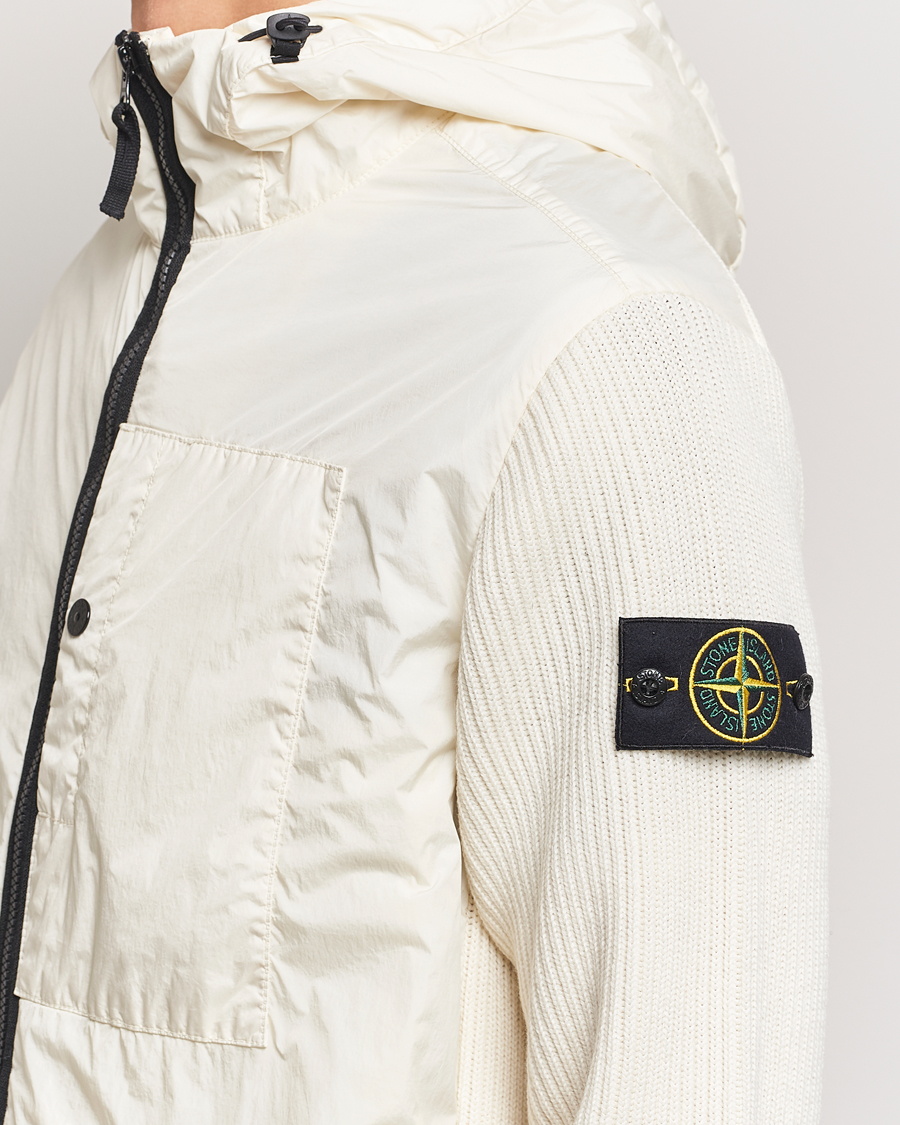 Mies | Takit | Stone Island | Crinkle Reps Hybrid Wool Jacket Natural