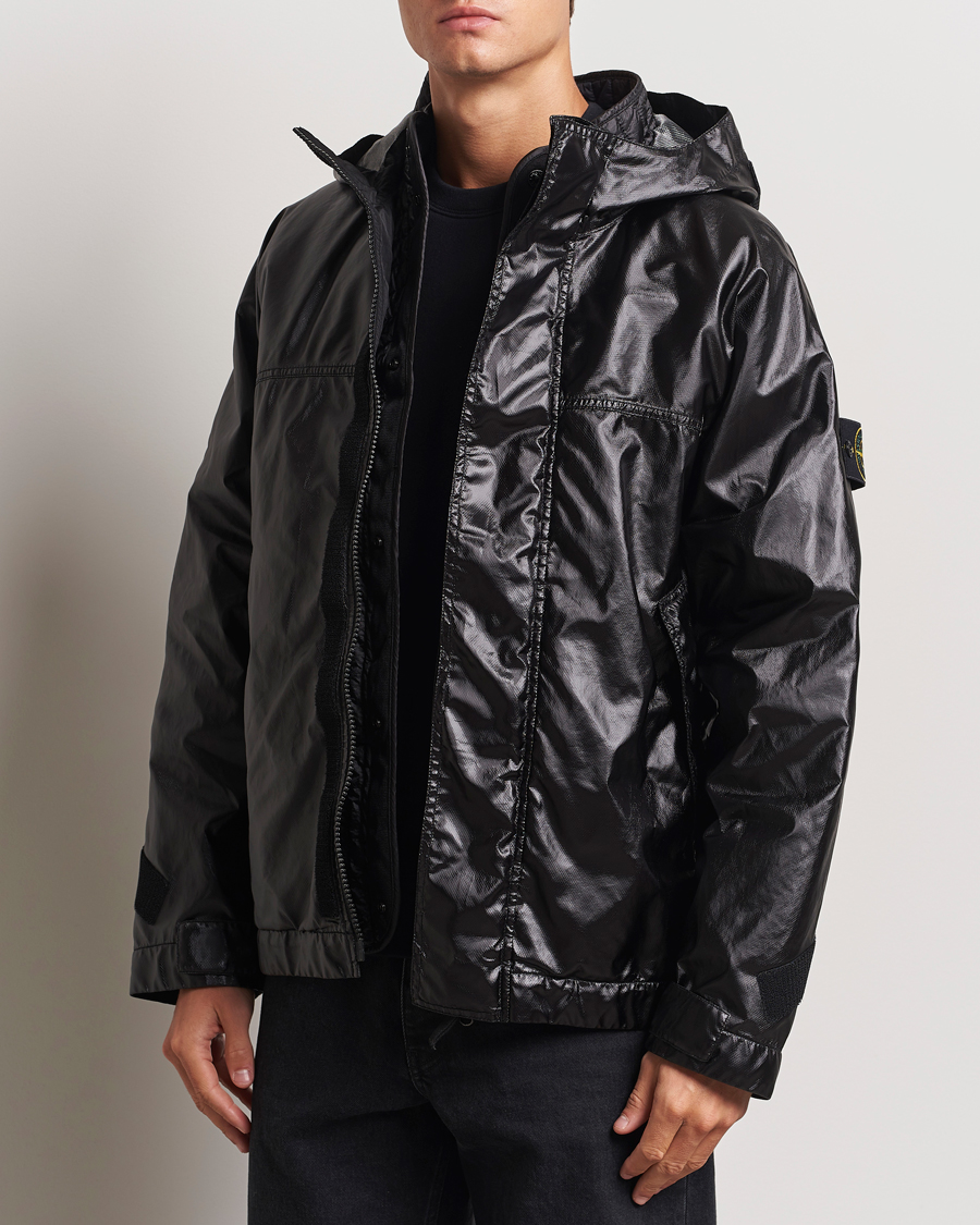 Mies | Takit | Stone Island | Glass Cover-TC Garment Dyed Detach Vest Jacket Black