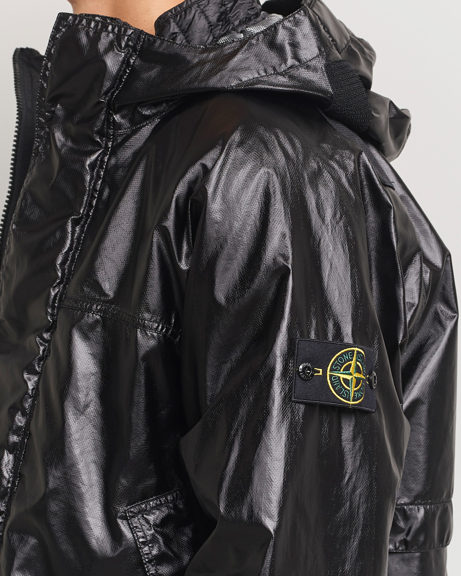 Mies | Takit | Stone Island | Glass Cover-TC Garment Dyed Detach Vest Jacket Black