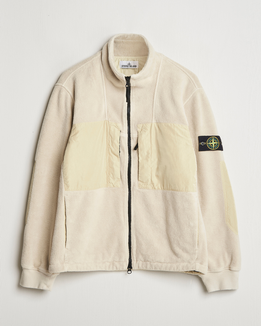 Mies | Takit | Stone Island | Nylon Cotton Fleece Jacket Plaster
