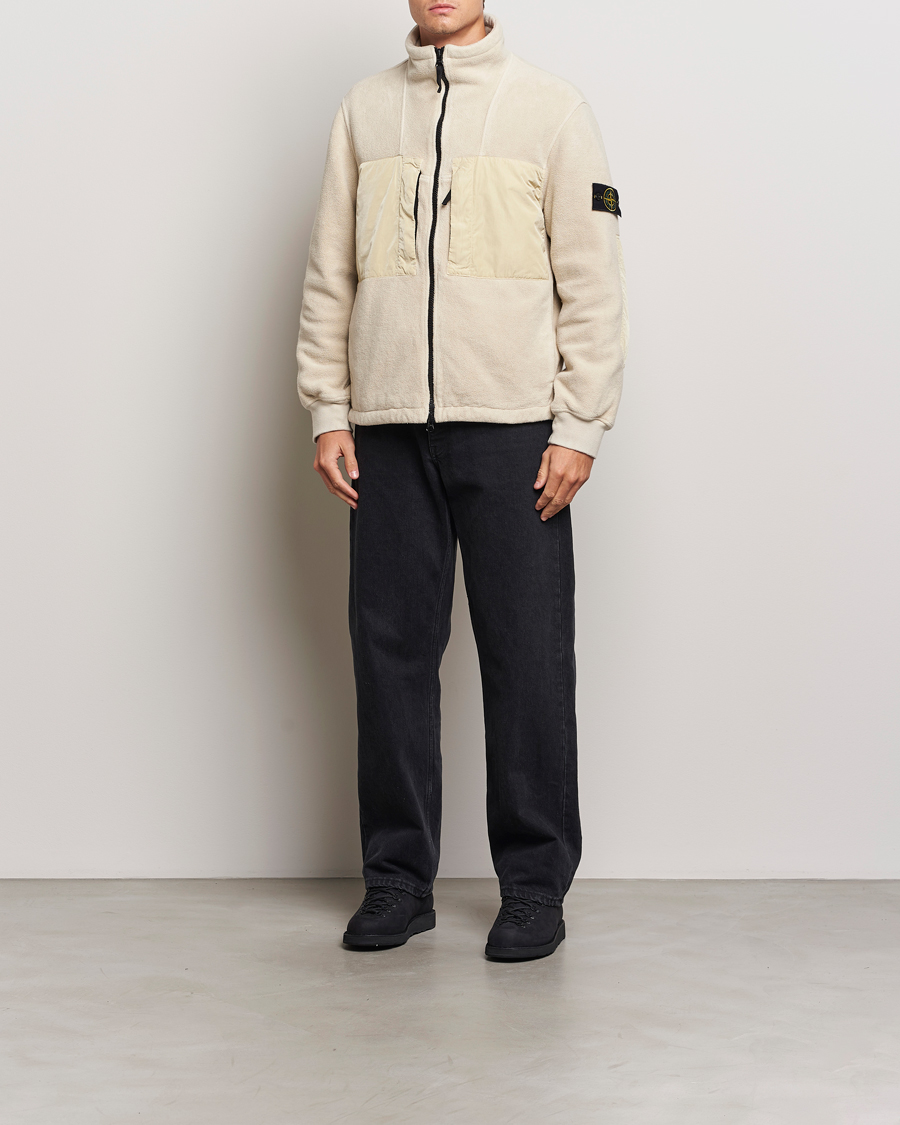 Mies | Takit | Stone Island | Nylon Cotton Fleece Jacket Plaster