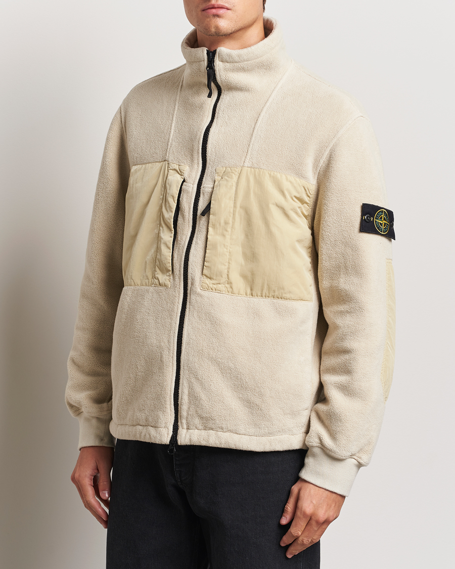 Mies | Takit | Stone Island | Nylon Cotton Fleece Jacket Plaster