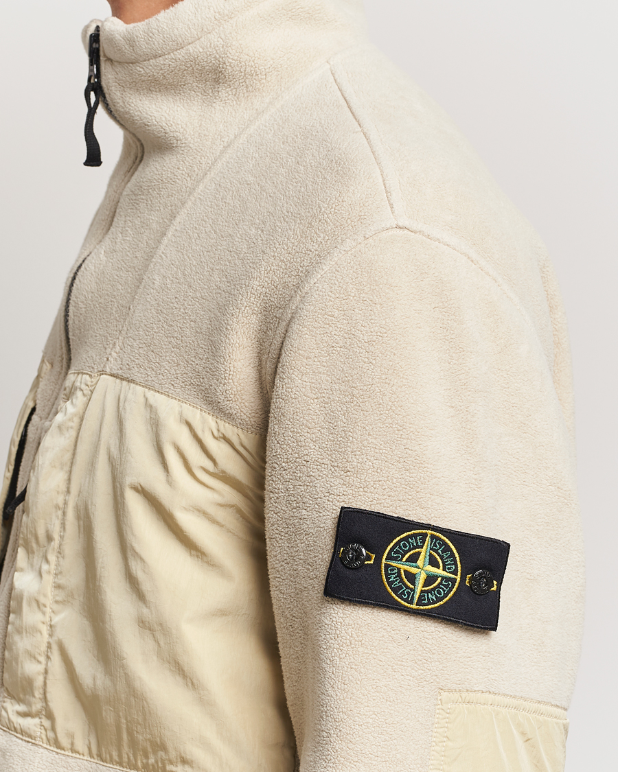 Mies | Takit | Stone Island | Nylon Cotton Fleece Jacket Plaster