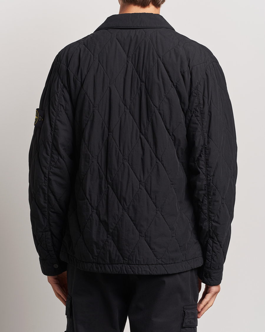 Mies | Takit | Stone Island | 50 Fili Quilted-TC Garment Dyed Jacket Black