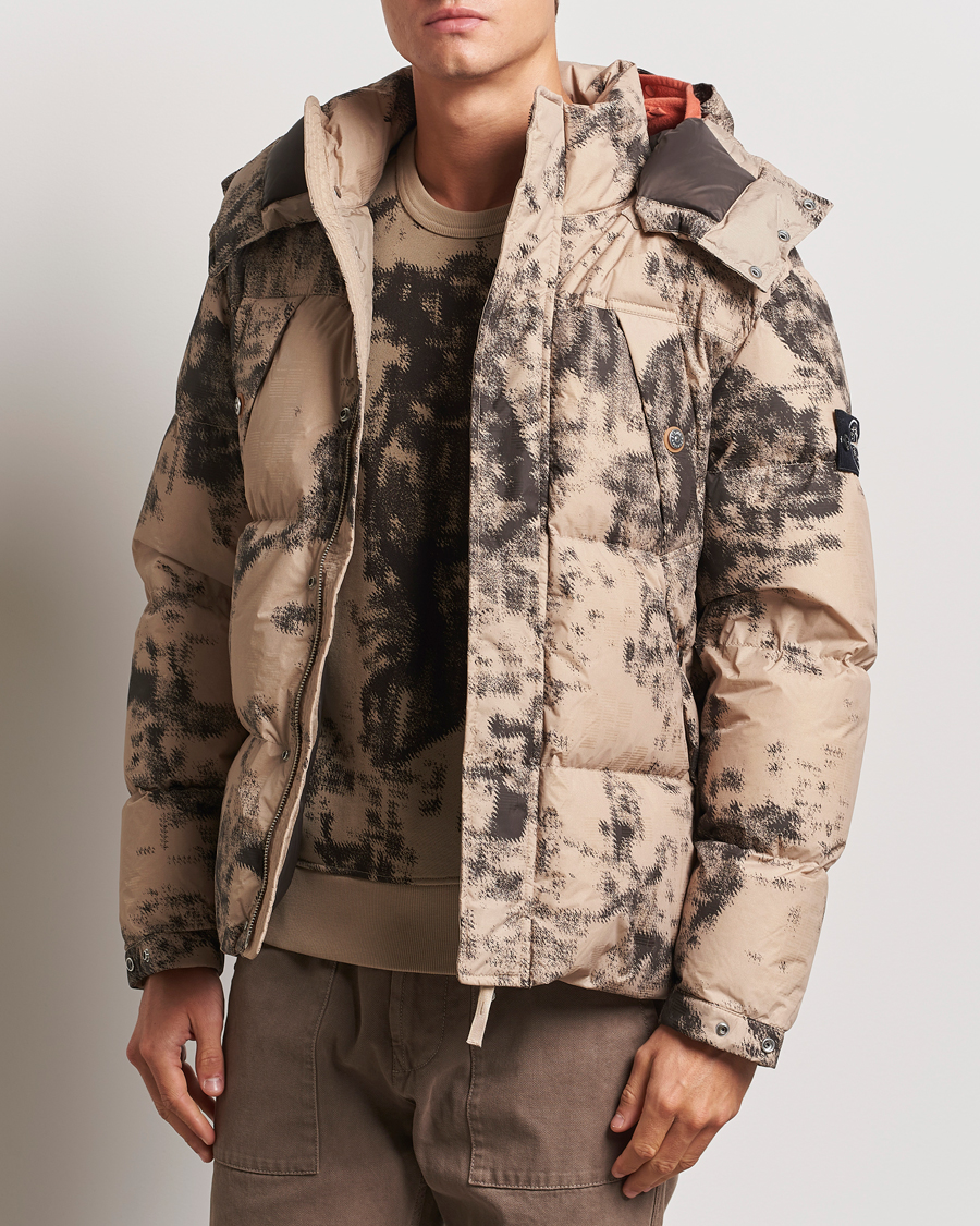 Mies | Takit | Stone Island | Thermo Sensitive Camo Down Jacket Dove Grey