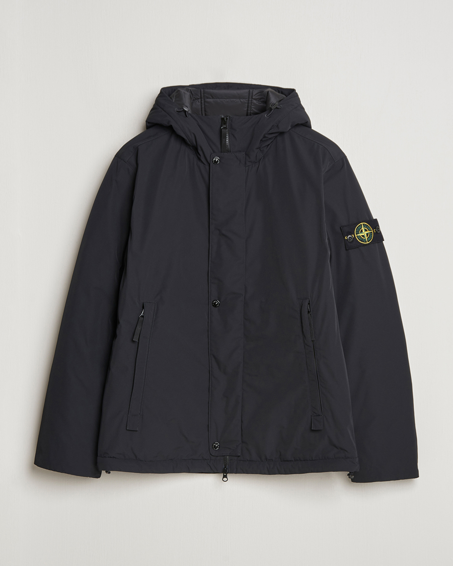 Mies | Takit | Stone Island | Micro Twill Hooded Jacket Black