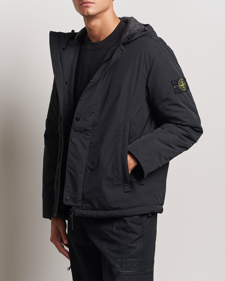 Mies | Takit | Stone Island | Micro Twill Hooded Jacket Black