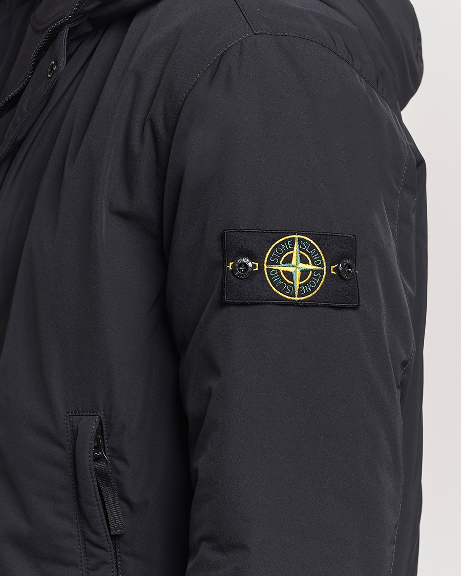 Mies | Takit | Stone Island | Micro Twill Hooded Jacket Black