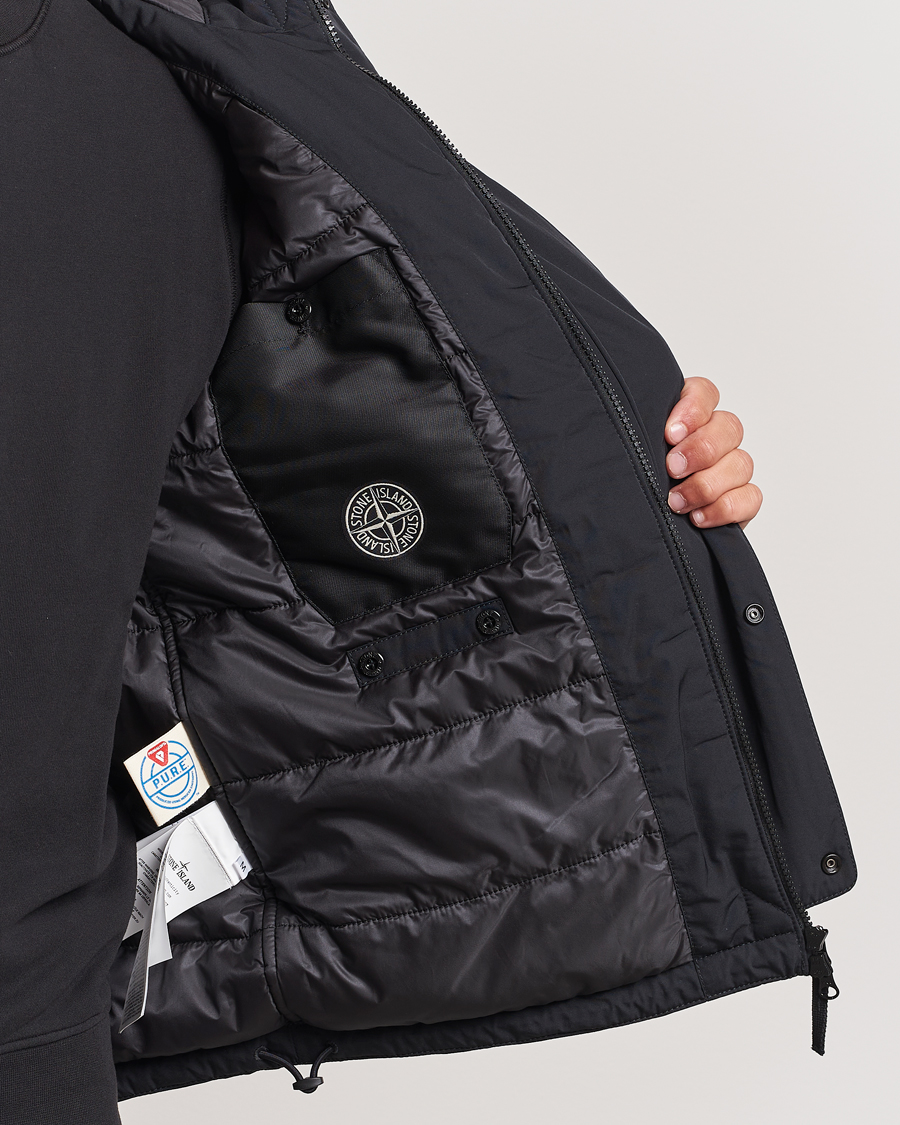 Mies | Takit | Stone Island | Micro Twill Hooded Jacket Black