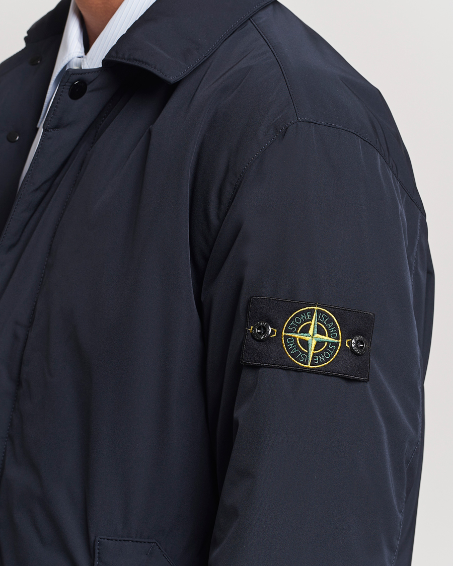 Mies | Takit | Stone Island | Micro Twill Padded Coat Navy Blue