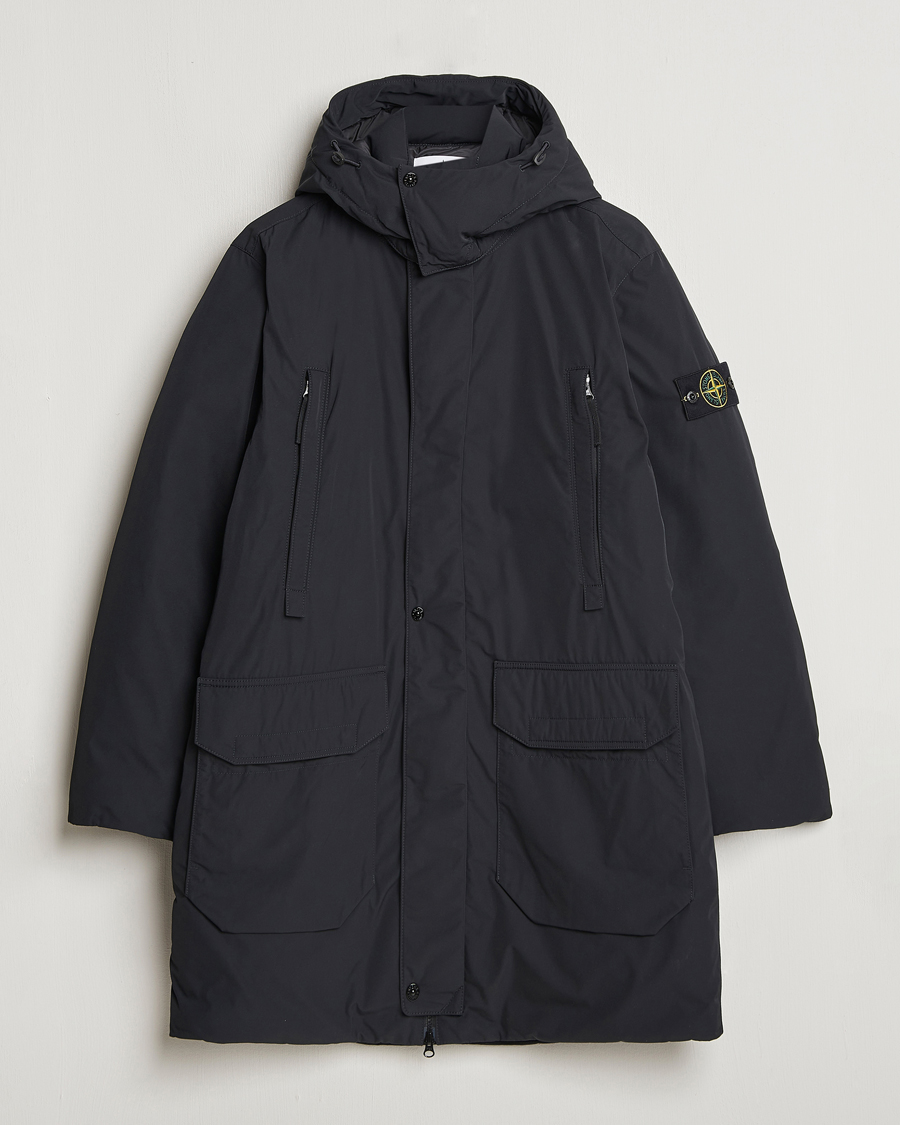 Mies | Takit | Stone Island | Micro Twill Hooded Parka Black