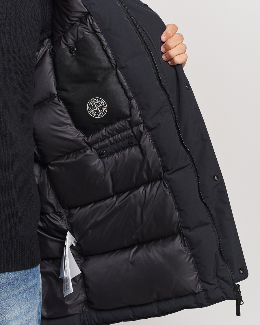 Mies | Takit | Stone Island | Micro Twill Hooded Parka Black