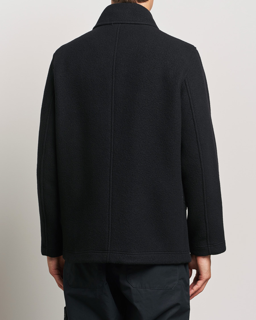 Mies | Takit | Stone Island | Ghost Wool/Cashmere Peacoat Black