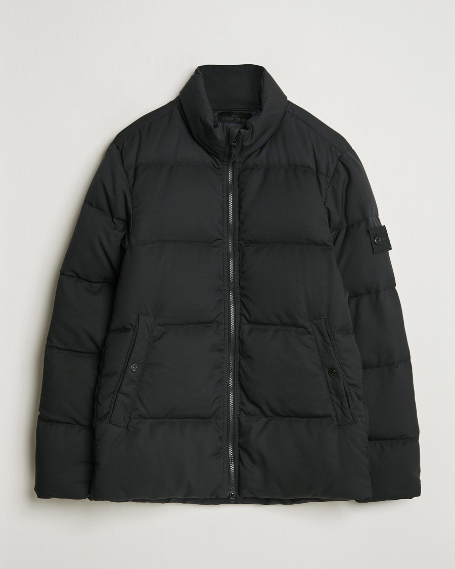 Mies | Takit | Stone Island | Ghost Wool Twill Down Jacket Black