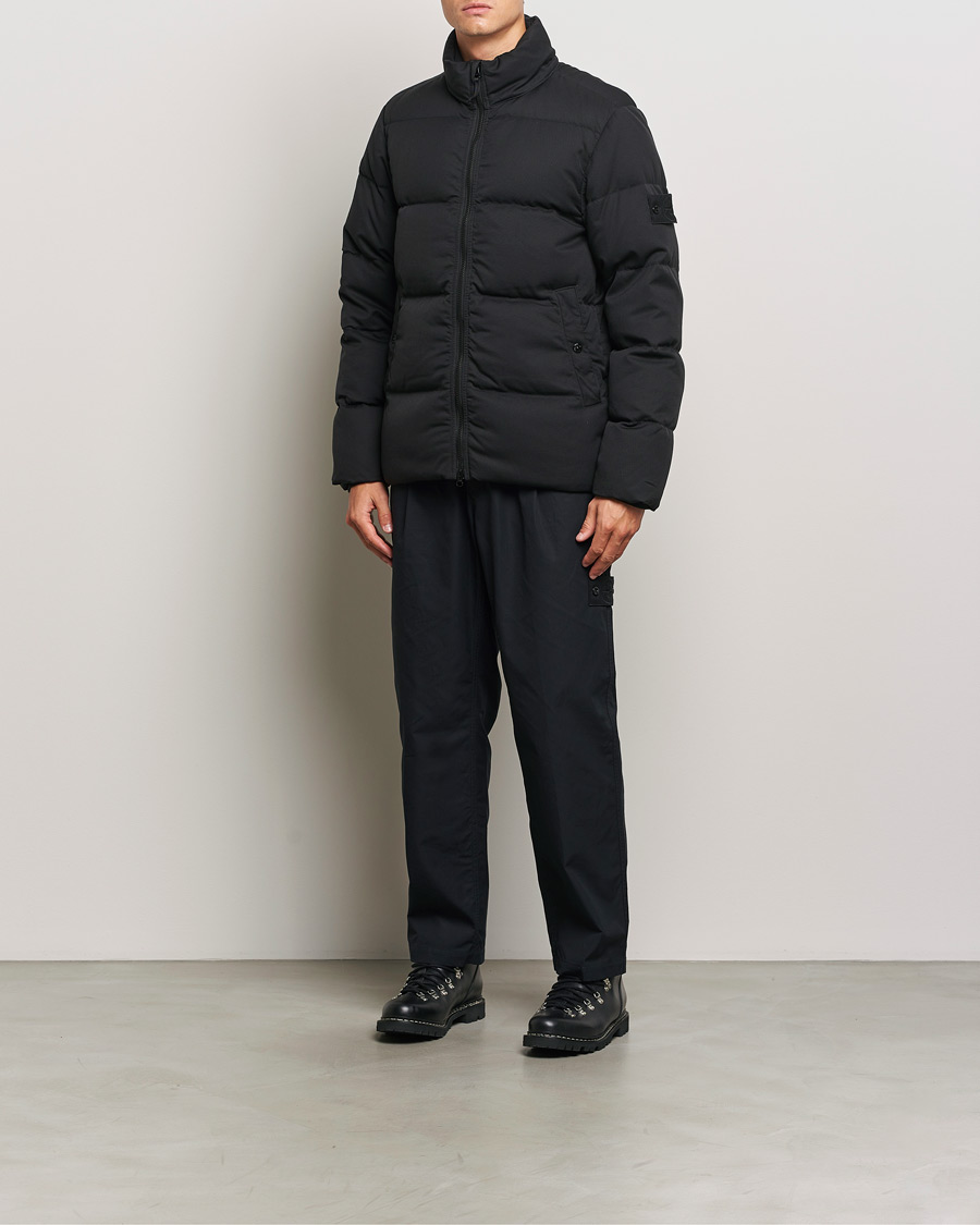 Mies | Takit | Stone Island | Ghost Wool Twill Down Jacket Black