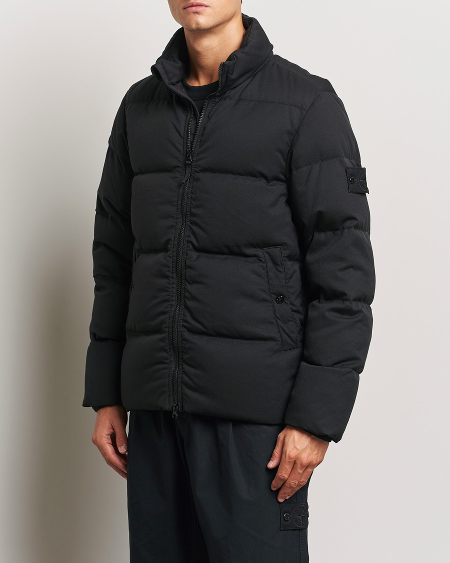 Mies | Takit | Stone Island | Ghost Wool Twill Down Jacket Black