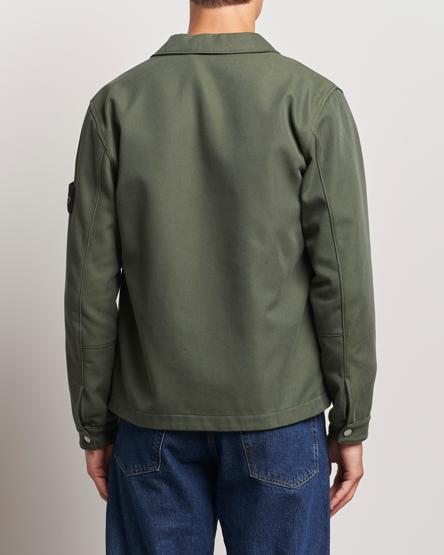 Mies | Kauluspaidat | Stone Island | Cotton Nylon Zip Overshirt Musk