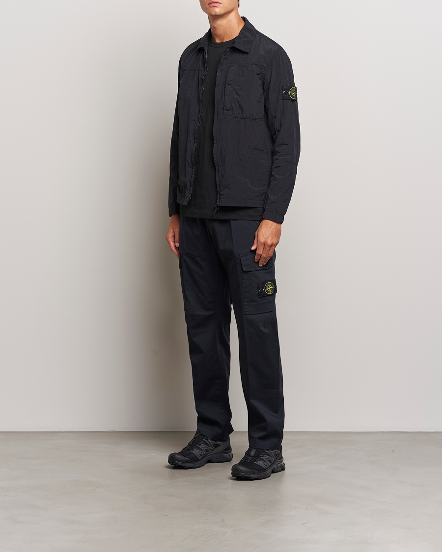 Mies | Kauluspaidat | Stone Island | Nylon Metal Zip Overshirt Black