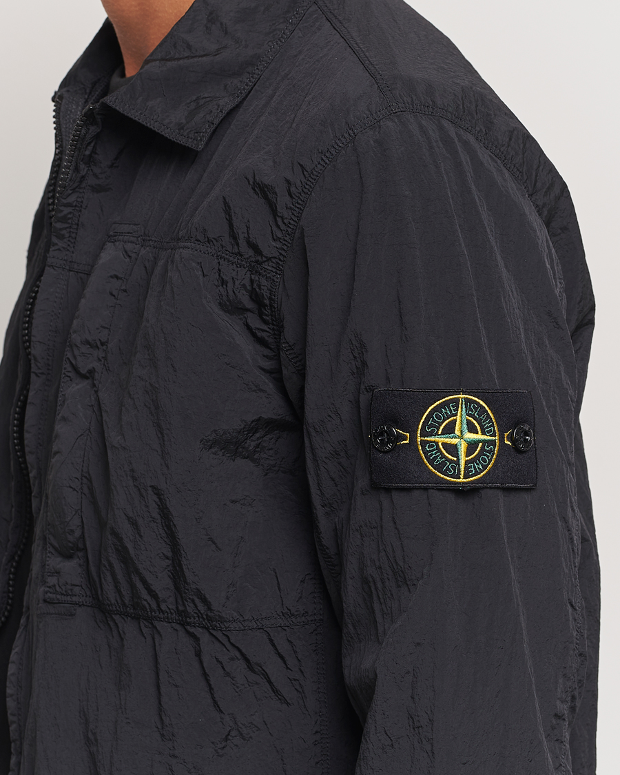 Mies | Kauluspaidat | Stone Island | Nylon Metal Zip Overshirt Black