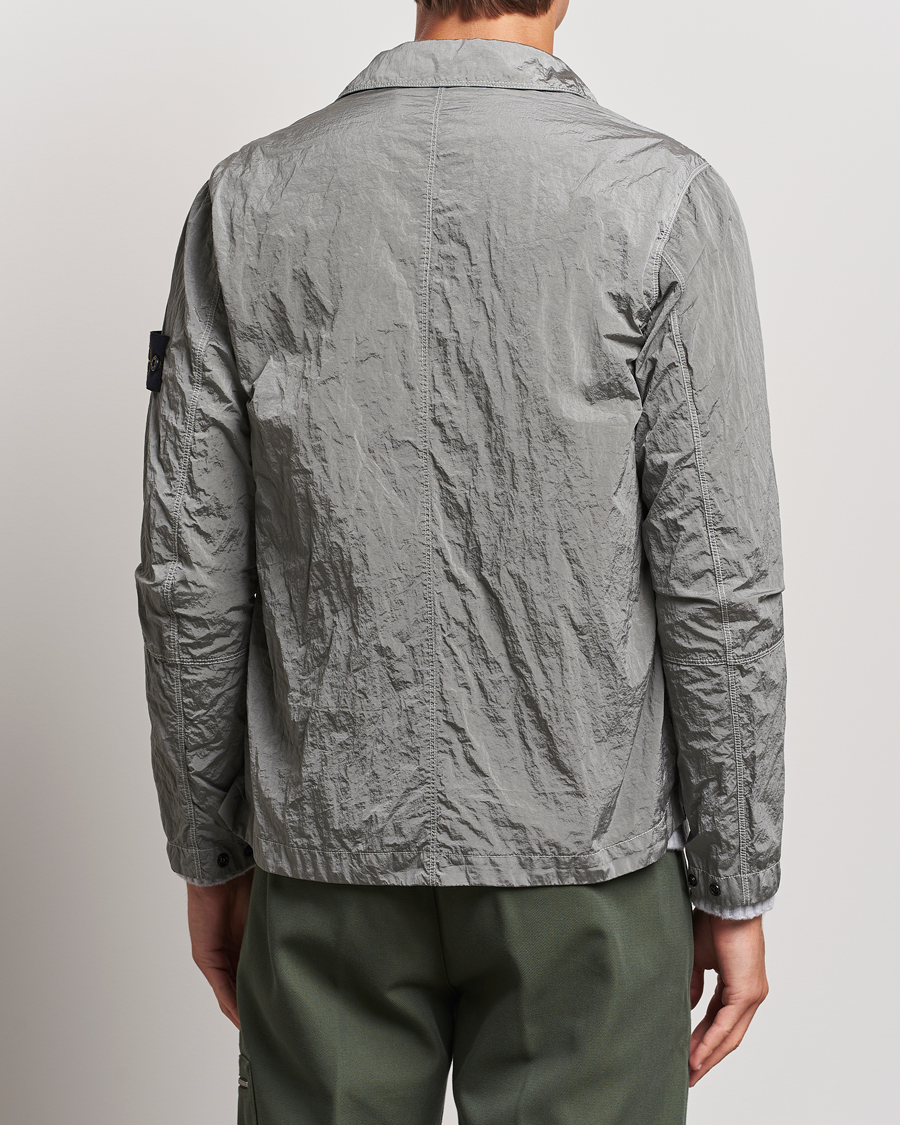 Mies | Kauluspaidat | Stone Island | Nylon Metal Zip Overshirt Grey