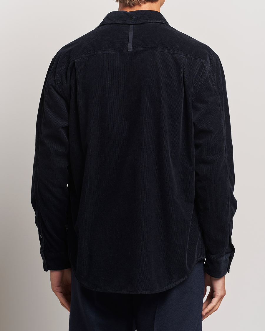 Mies | Kauluspaidat | Stone Island | Cotton Cord Overshirt Navy Blue