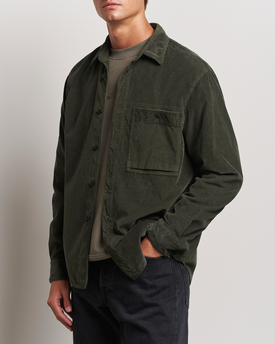Mies | Kauluspaidat | Stone Island | Cotton Cord Overshirt Musk