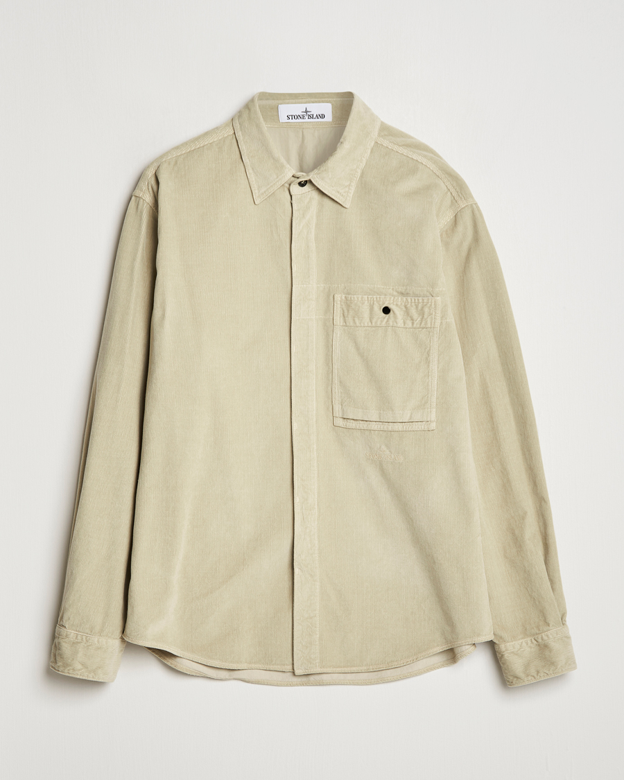 Mies | Kauluspaidat | Stone Island | Cotton Cord Overshirt Plaster