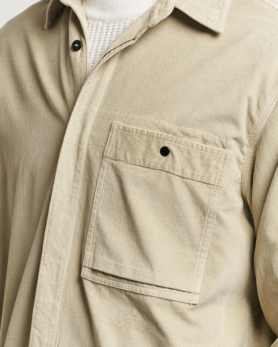 Mies | Kauluspaidat | Stone Island | Cotton Cord Overshirt Plaster