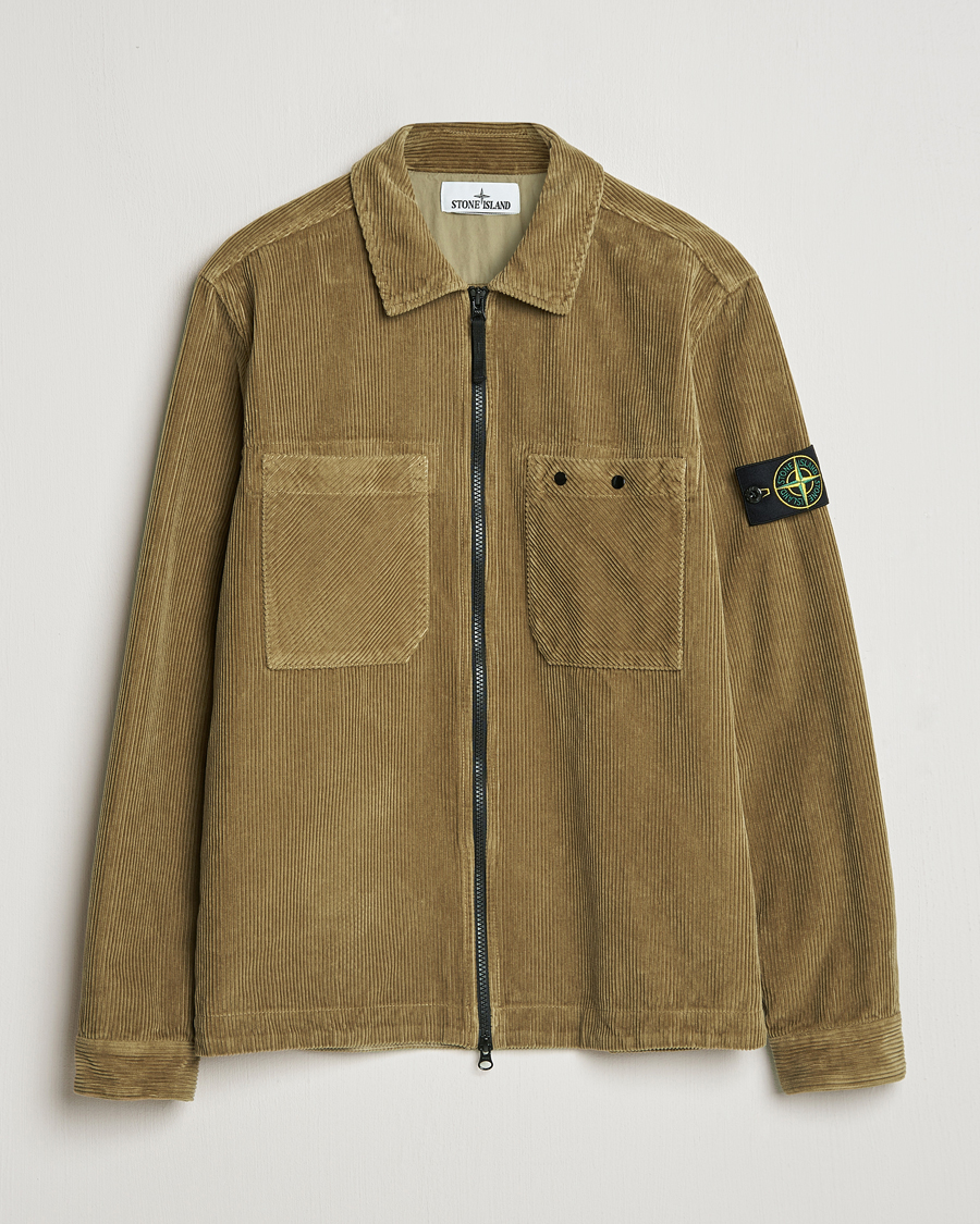Mies | Kauluspaidat | Stone Island | Garment Dyed Corduroy Overshirt Biscuit